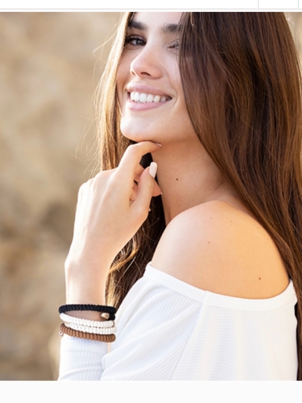 NWT ♥️ Stackable Rope Bracelet - Black